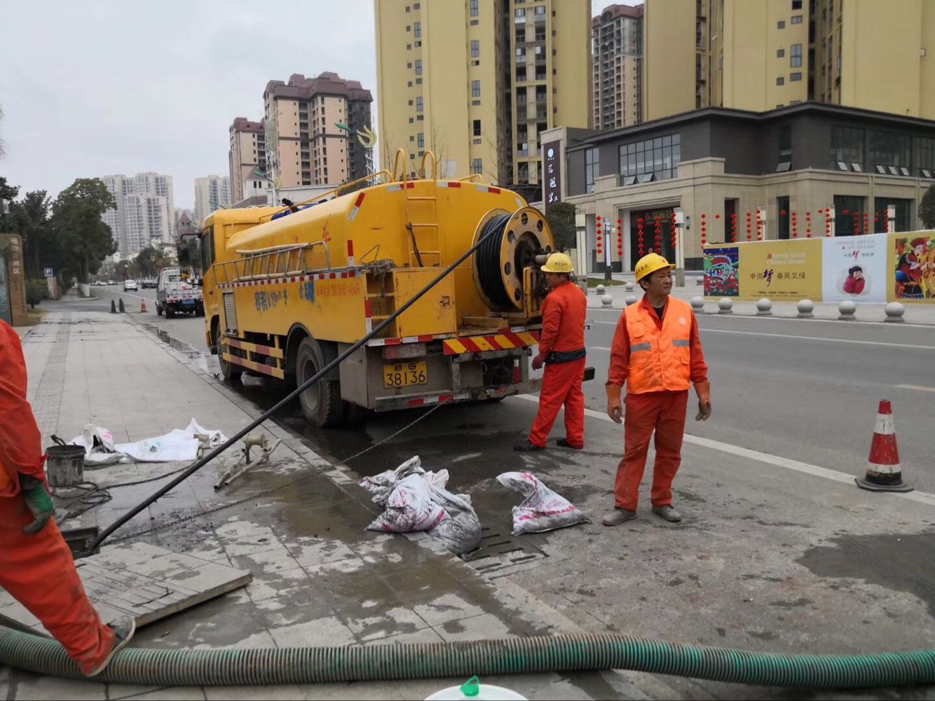 彭市镇排污管道清淤-管道清洗